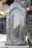 shanxi black granite chapel headstone